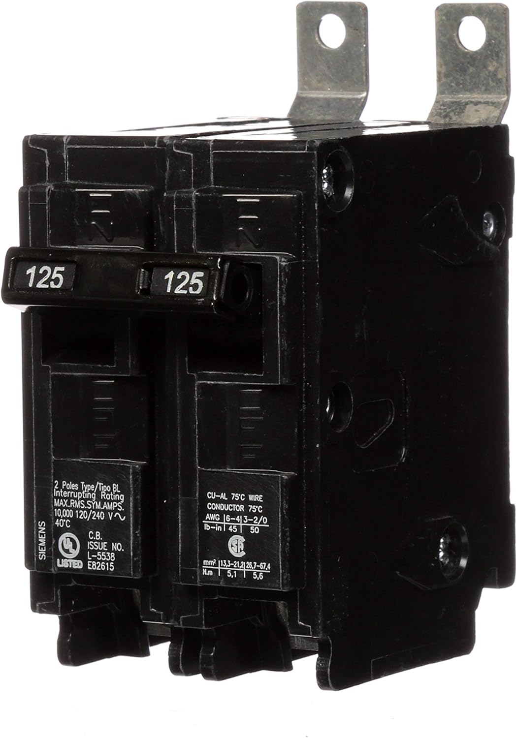 Siemens B2125 125-Amp Double Pole 120/240-Volt 10KAIC Bolt in Breaker