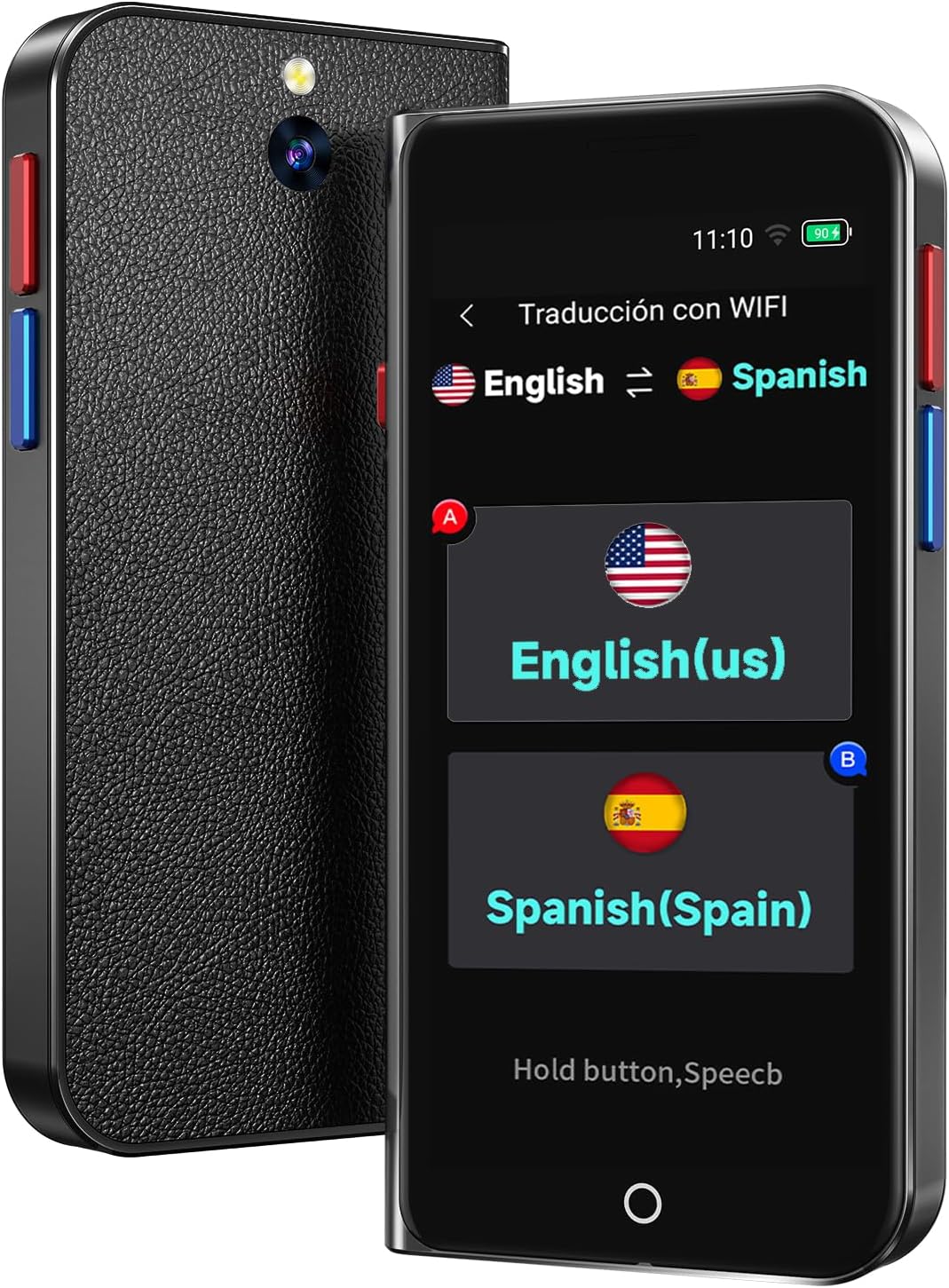 Language Translator Device, VORMOR ChatGpt AI Translator, Two Way Real-Time Voice Spainish English Translation, Support 138 Languages, Offline&Recording&Photo Translation for Travel Business Learning