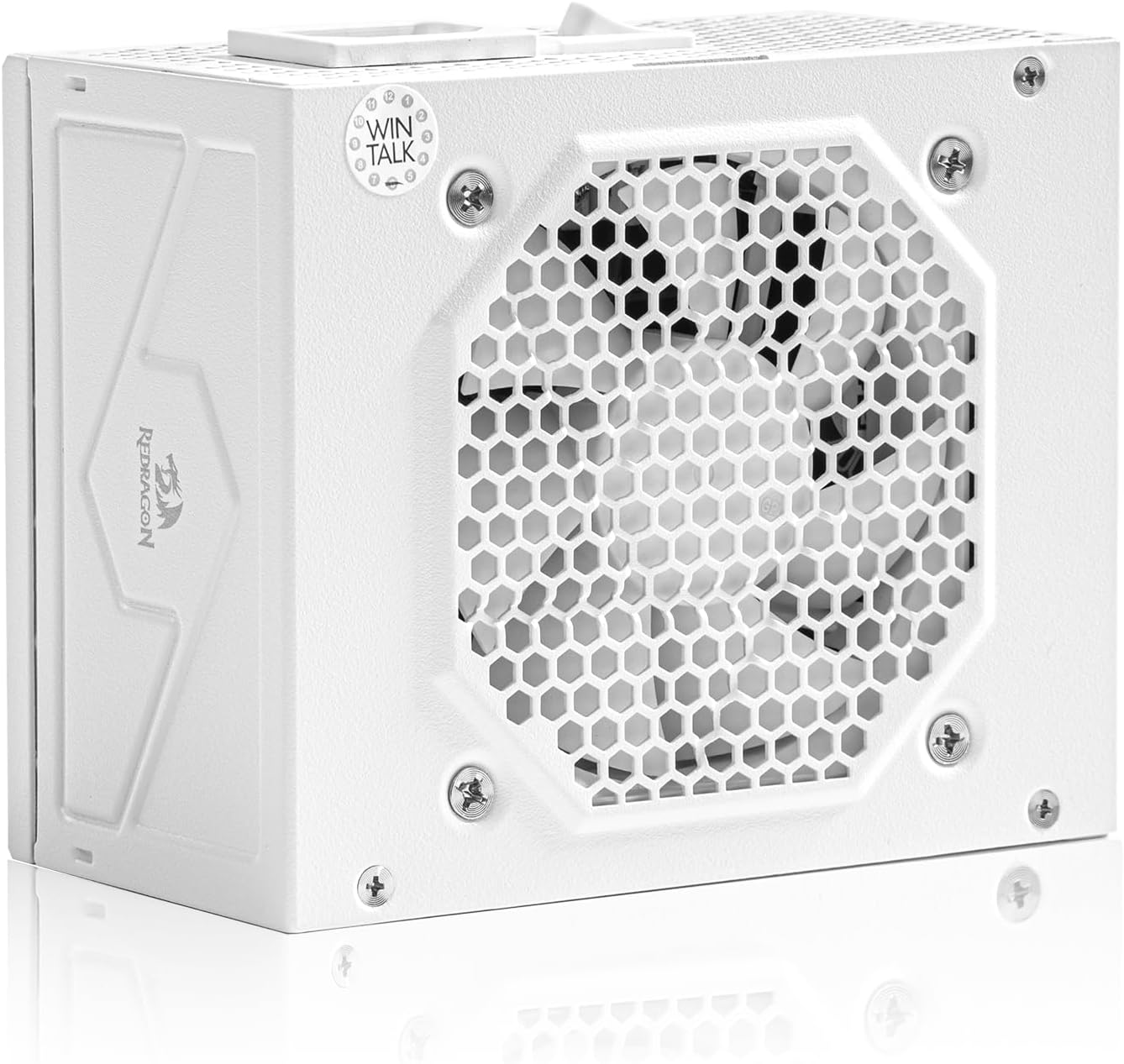 Redragon PSU014 80+ Gold 650 Watt SFX Fully Modular Power Supply, 80 Plus Certified, 100% Japanese Capacitors & Low Noise Smart-ECO 0 RPM Fan, Full Mod Cables w/ATX Compatible Panel, White