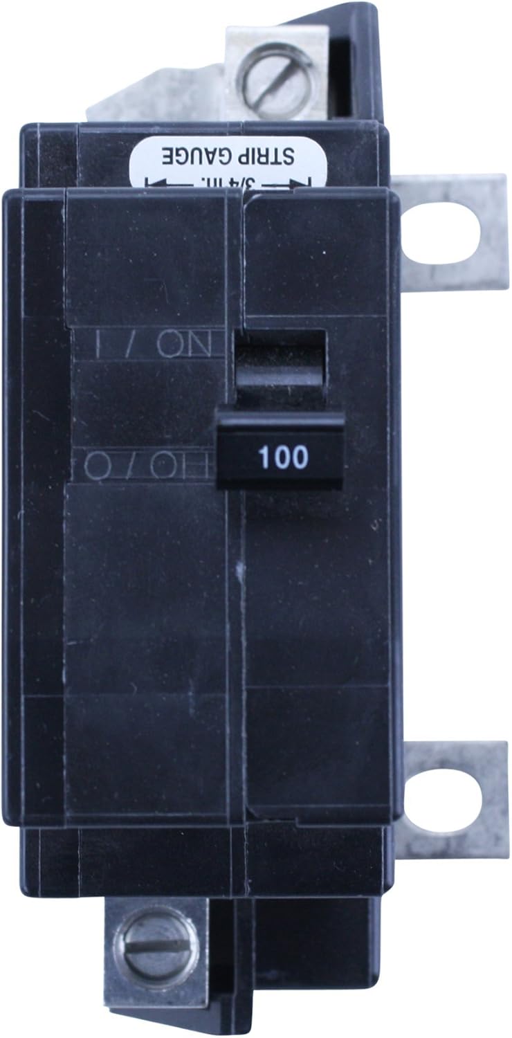 SCHNEIDER ELECTRIC Miniature Circuit Breaker 120/240-Volt 100-Amp QOM100VH Hmi Gtu CPU Box Open Type