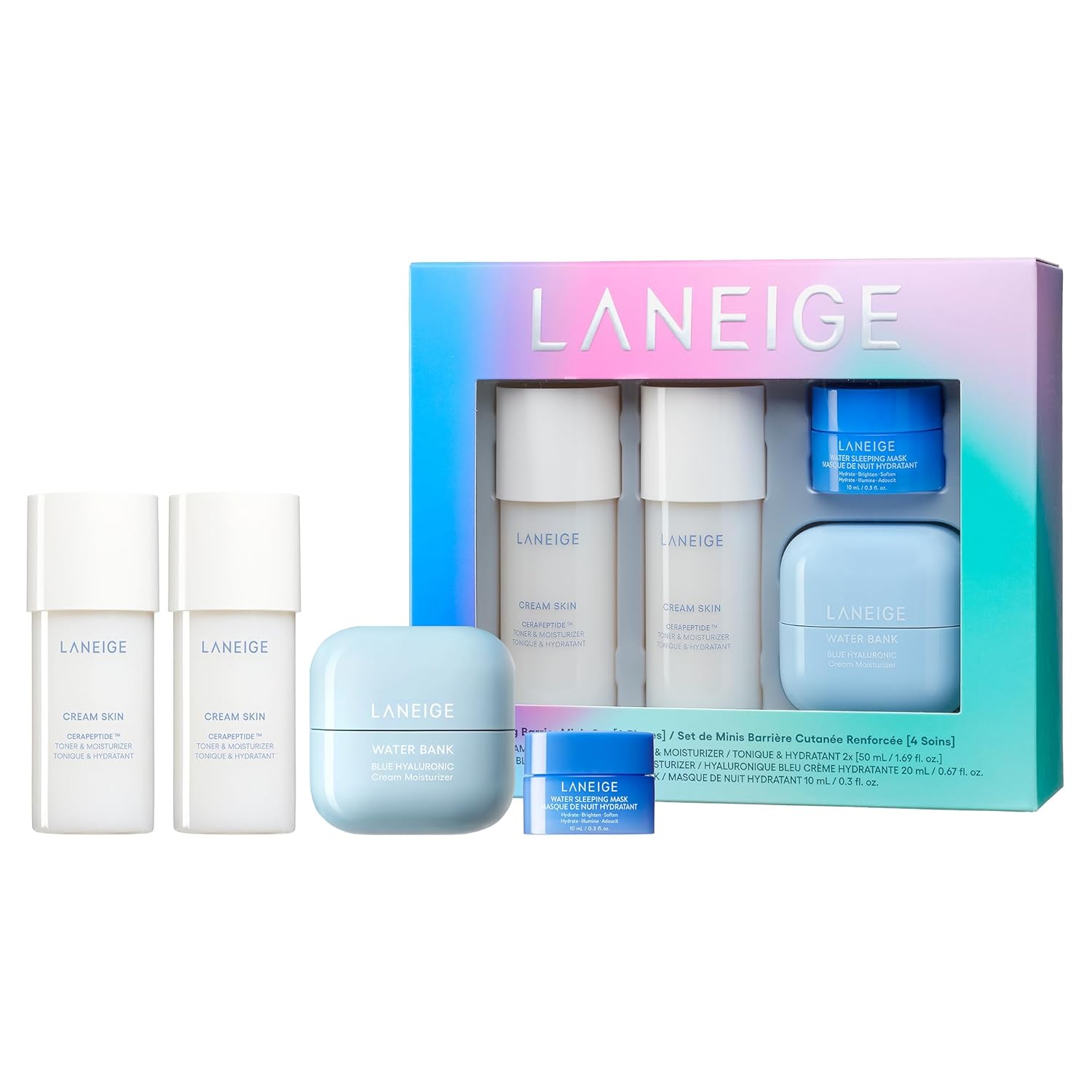 LANEIGE Cream Skin Refillable Toner & Moisturizer with Ceramides and Peptides: Korean Milky Toner, Amino Acid, Nourish, Hydrate, Barrier-Boosting, Visibly Firm