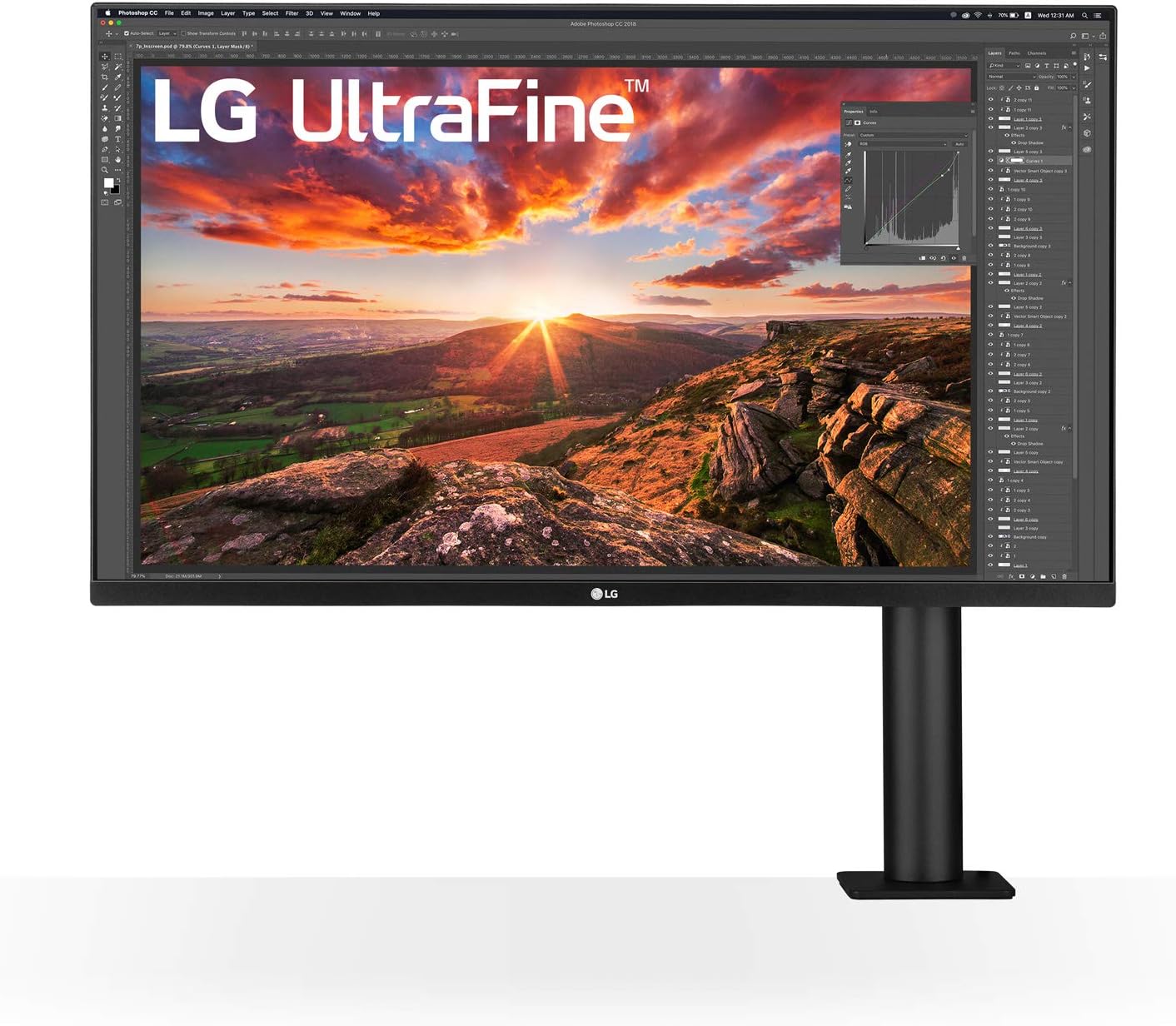 LG Electronics 32UN880-B.BEU 80.01cm (31.5 inch) Ultrafine Ergo 4K IPS Monitor (UHD, 3840×2160, Ergonomic Stand, HDR10, Gaming Features, AMD Radeon FreeSync), Black