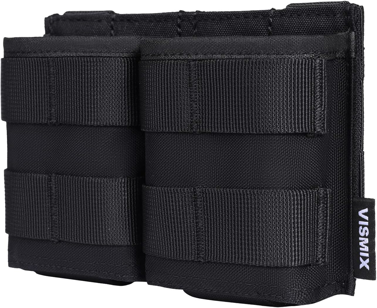 VISMIX Rifle Mag Pouch, Double 5.56mm AR MOLLE Magazine Pouch with Quick Release Kydex Insert and MOLLE Compatible