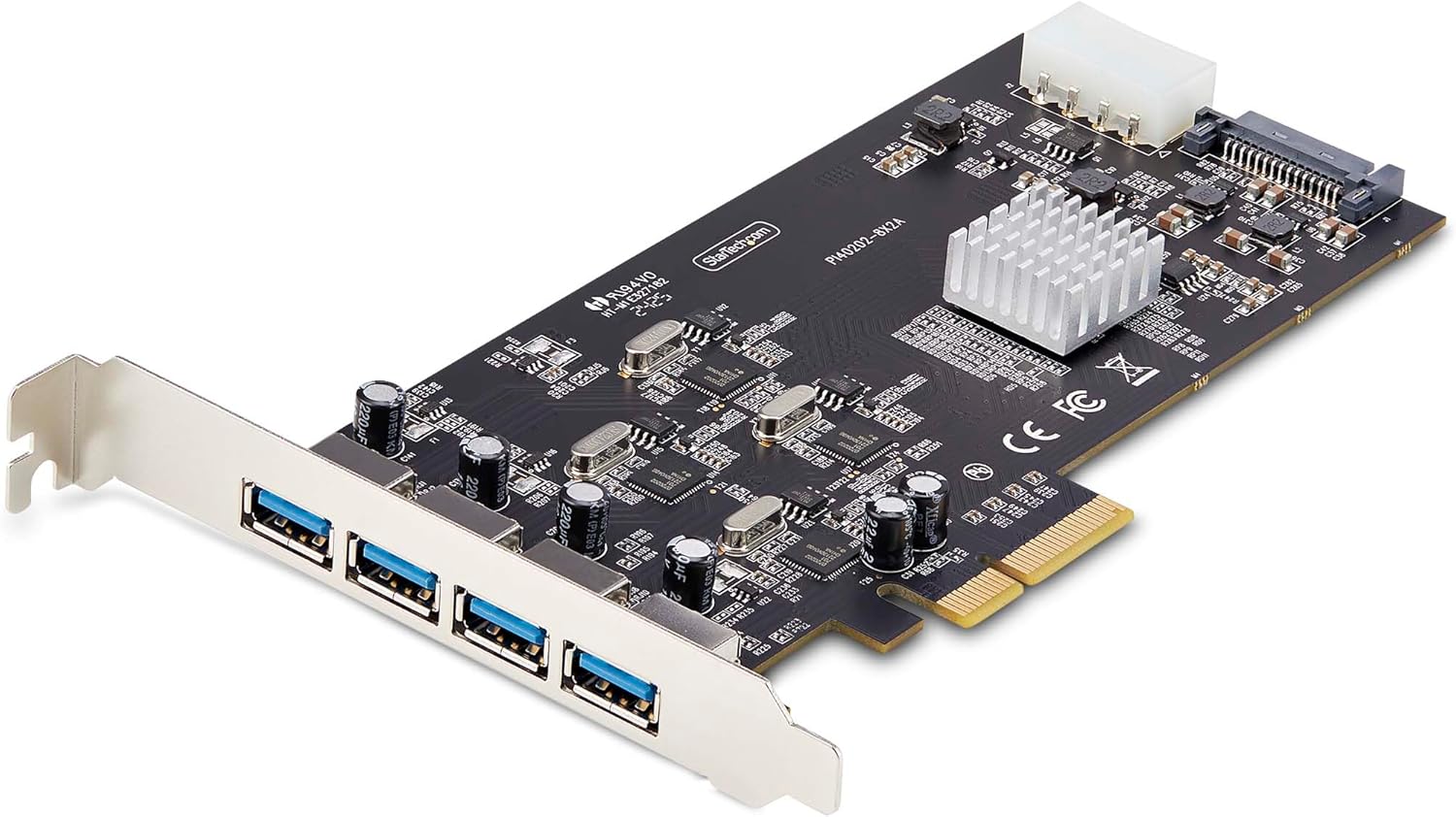 StarTech.com 4-Port USB PCIe Card, USB 3.2 5Gbps, PCI Express Card with 4X Independent USB Controllers, 4X USB-A Ports