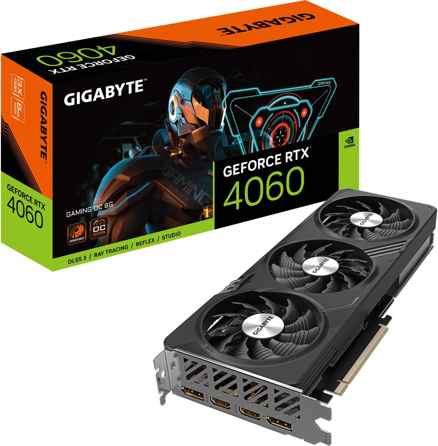 GIGABYTE RTX 4060 Gaming OC-8GD 8GB Graphics Card