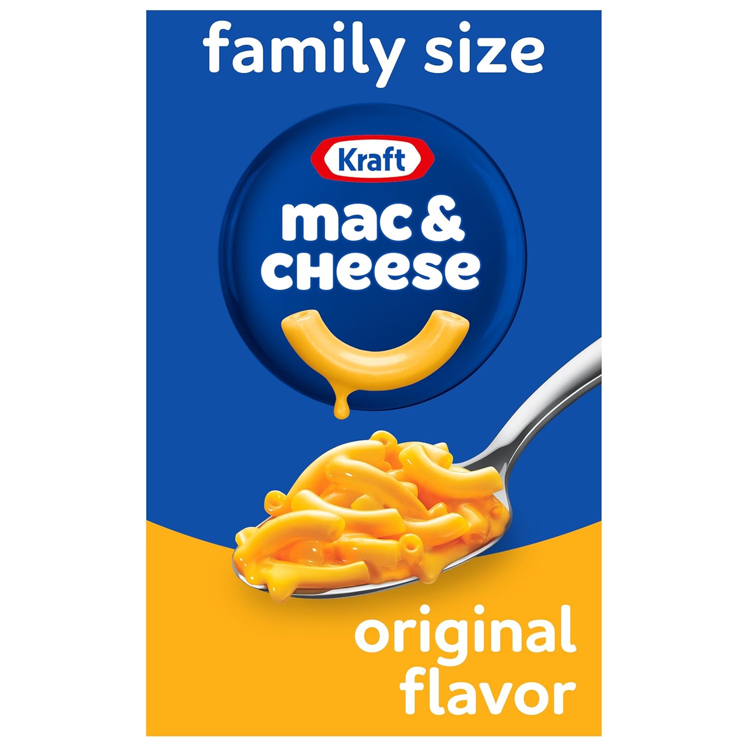 Kraft Original Mac & Cheese Macaroni and Cheese Dinner Family Size, 14.5 oz Box