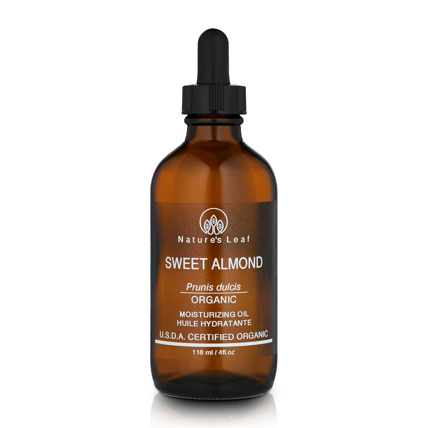 Sweet Almond Oil, USDA Certified Organic, 100% Pure, Cold Pressed, Nourish & Soften, Promotes Healthy Looking Skin and Hair, Unscented, 4 ounce