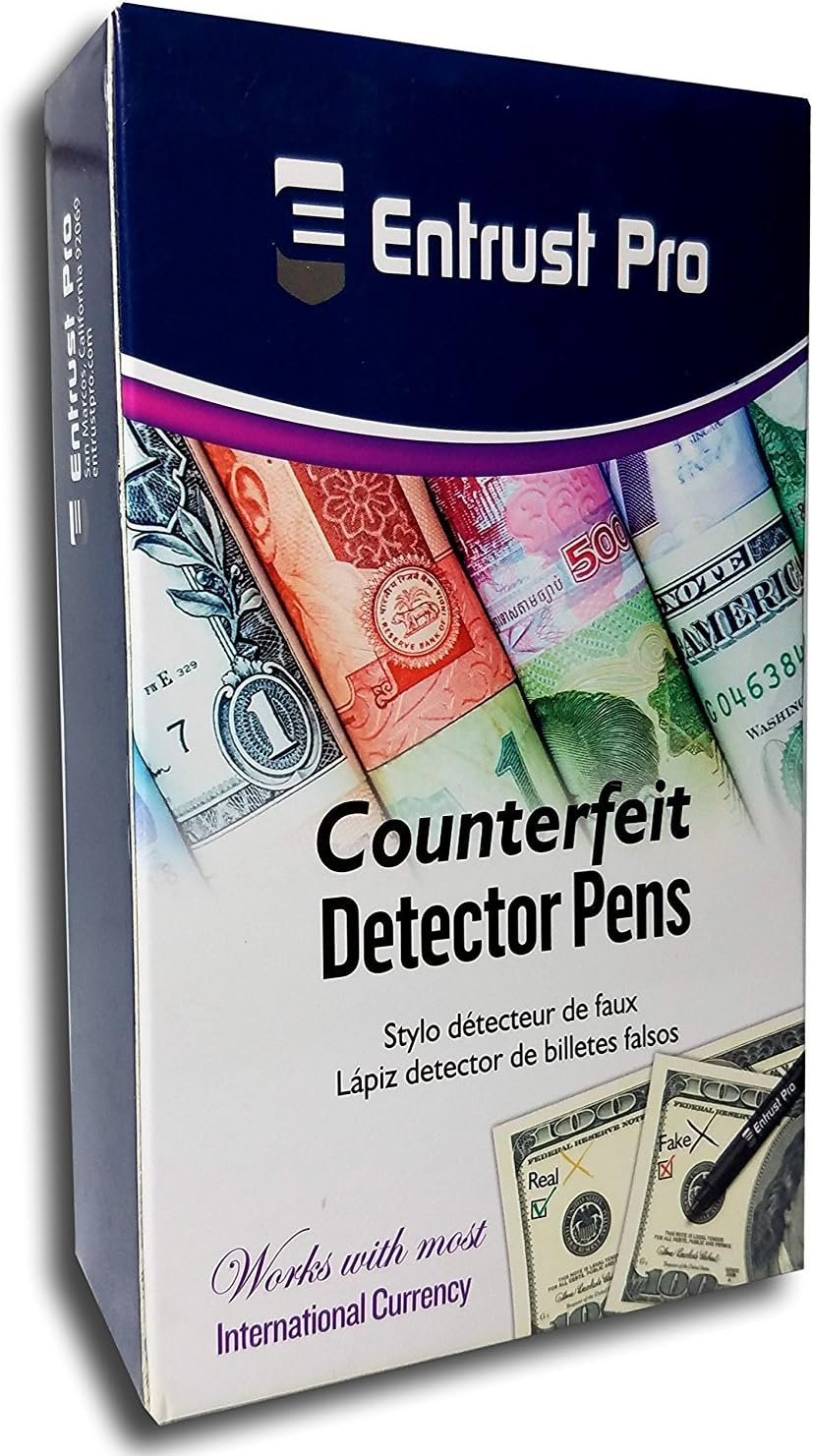 12-Pack Counterfeit Pens – Fake Money Detector Markers from Entrust Pro