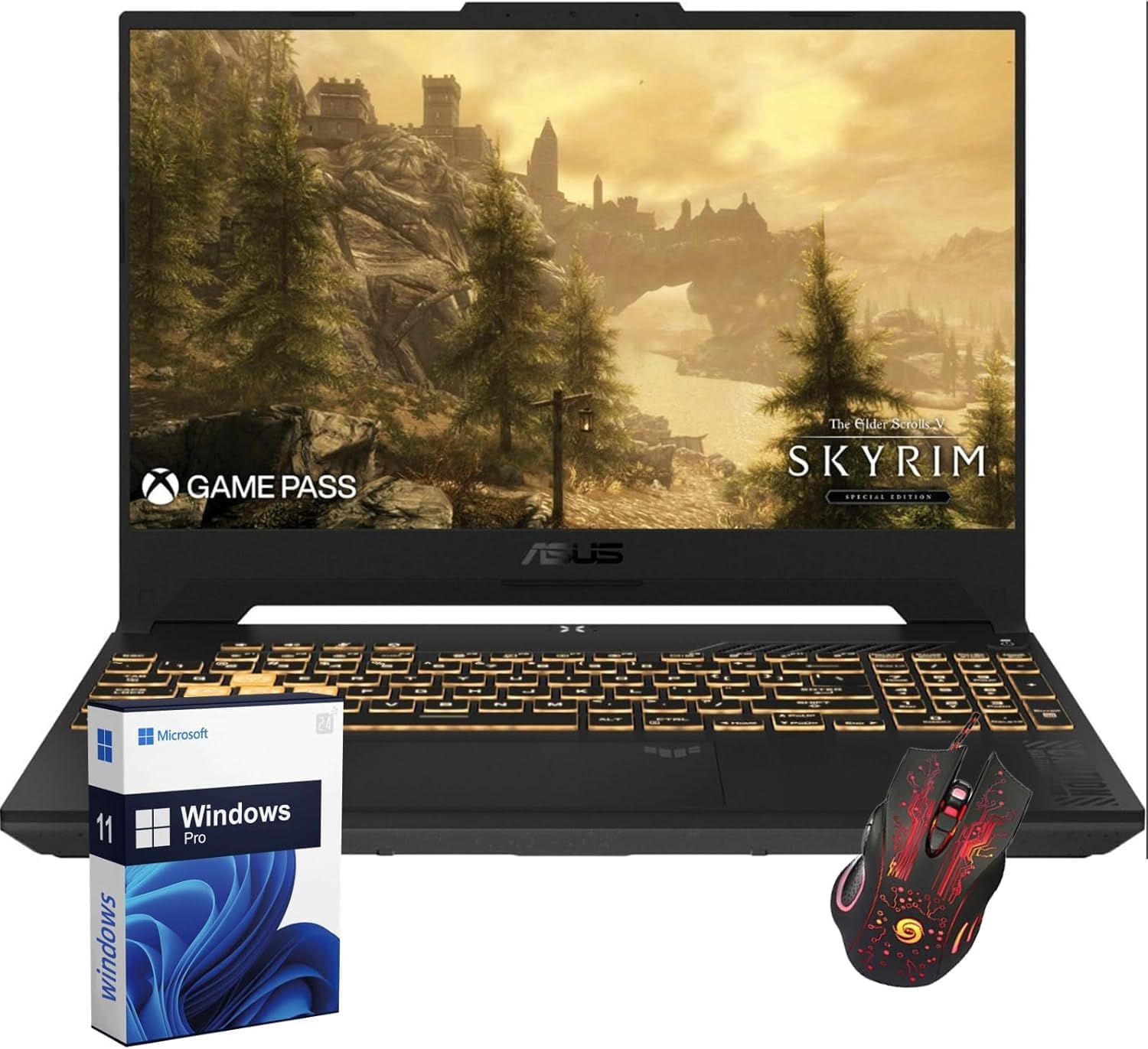 ASUS TUF Gaming Laptop 2024 Newest, 15.6″ IPS Display, Intel Core i7-13620H（Up to 5.2 GHz）, NVIDIA GeForce RTX 4070, 16GB DDR5, 1TB SSD, Backlit Keyboard, Wi-Fi 6, Windows 11 Pro & Gaming Mouse