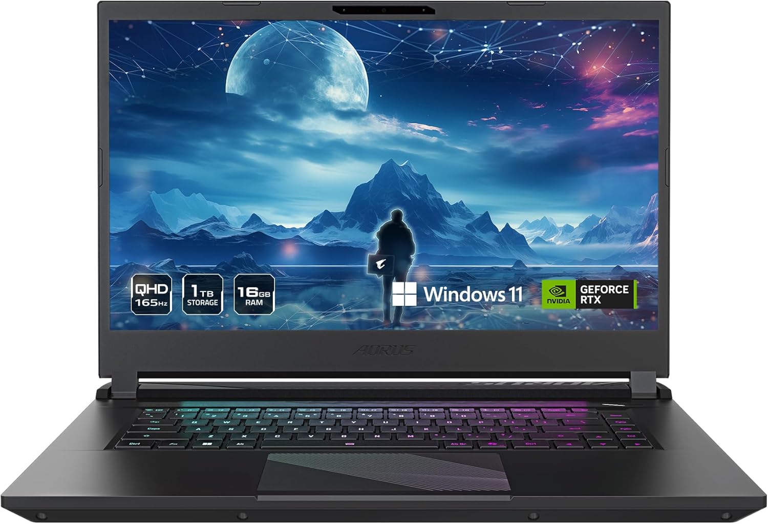 GIGABYTE – AORUS 15 (2024) Gaming Laptop – 165Hz 2560×1440 QHD – NVIDIA GeForce RTX 4060 – Intel Ultra 7 155H – 1TB SSD with 16GB DDR5 RAM – Windows 11 Home AD (AORUS 15 BKG-13US754SH)