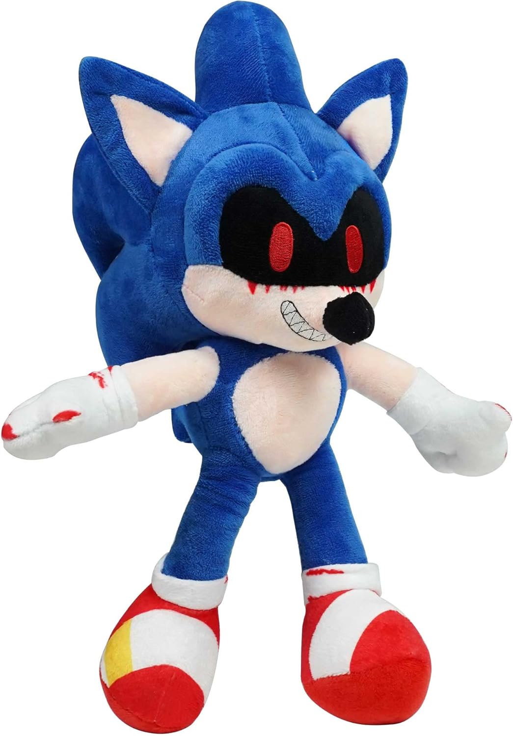 sh Toys 14.6 Inch Evil Dark Sonic.exe Plush Toy, Blood Dark Sonic Stuffed Plush Doll, Gift for Kid Adult and Game Sonic Fans (Sonic exe)