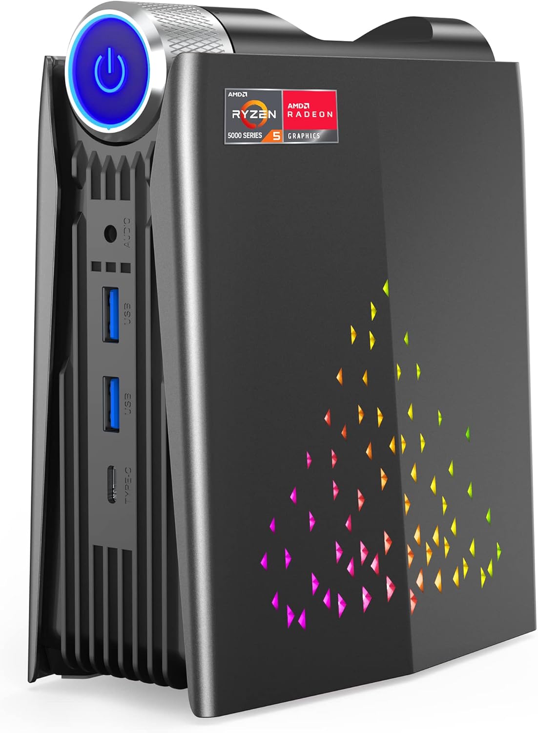 ACEMAGICIAN [Gaming PC Ryzen Mini PC, AMD Ryzen 7 5800U 16GB DDR4 512GB NVME SSD Mini Desktop Computer,Windows 11 Mini PC Gaming[WiFi6/BT5.2] [4K UHD/RGB Lights/3 Adjustable Mode]