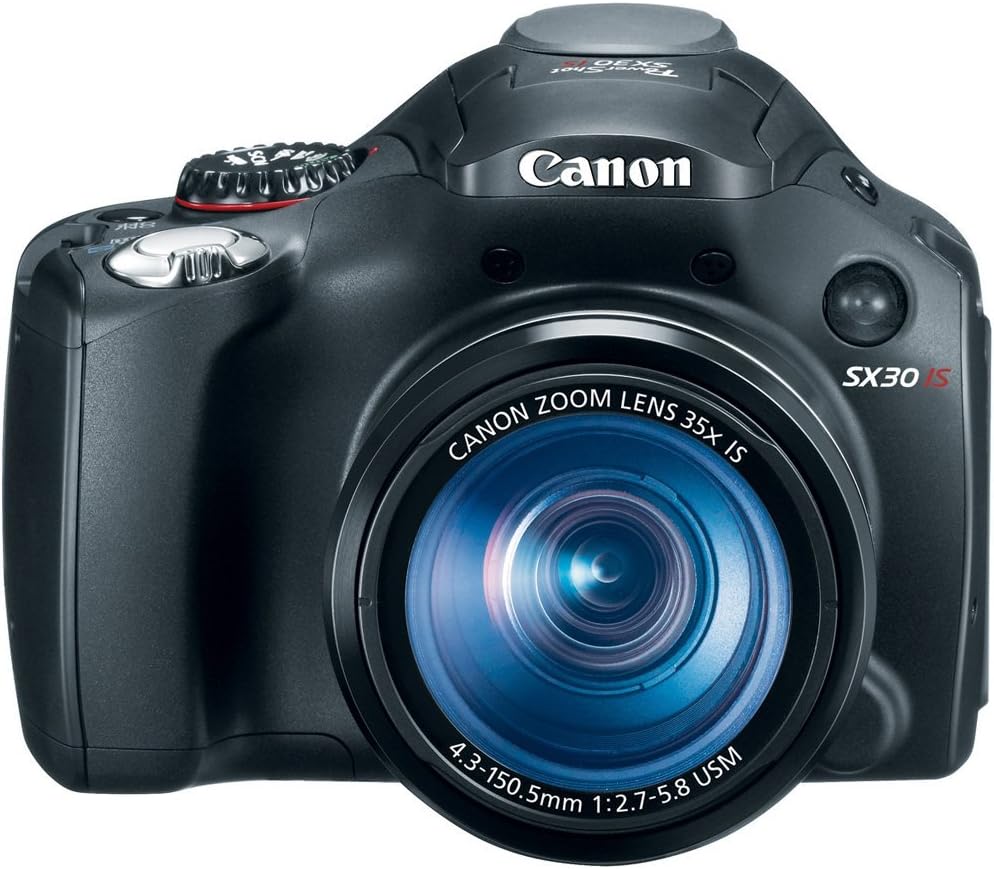 Canon SX30IS 14.1MP Digital Camera with 35x Wide Angle Optical Image Stabilized Zoom and 2.7 Inch Wide LCD (Old Model) (Renewed)