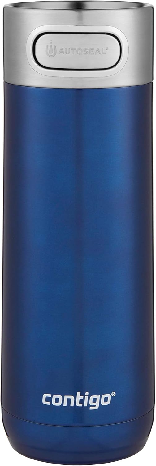 Contigo Luxe Vacuum-Insulated Stainless Steel Thermal Travel Mug, 16 Ounces, Monaco