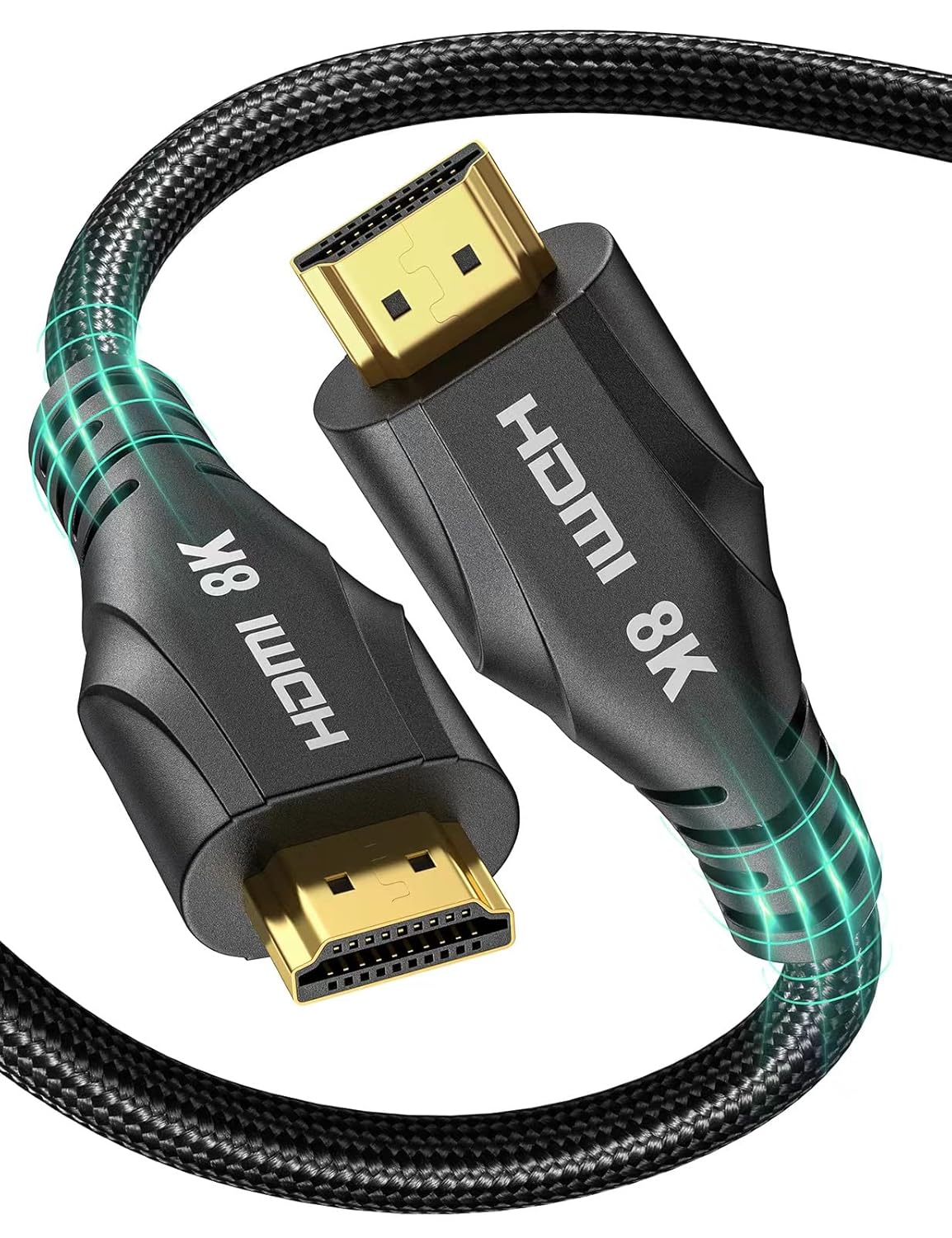 HDMI Cables 20FT Long – 8K HDMI 2.1 48Gbps Ultra High Speed HDMI Braided Cord,8K 60Hz 4K120Hz,HDCP 2.2&2.3, Compatible with TV/PS4 /PS5/Xbox Series X