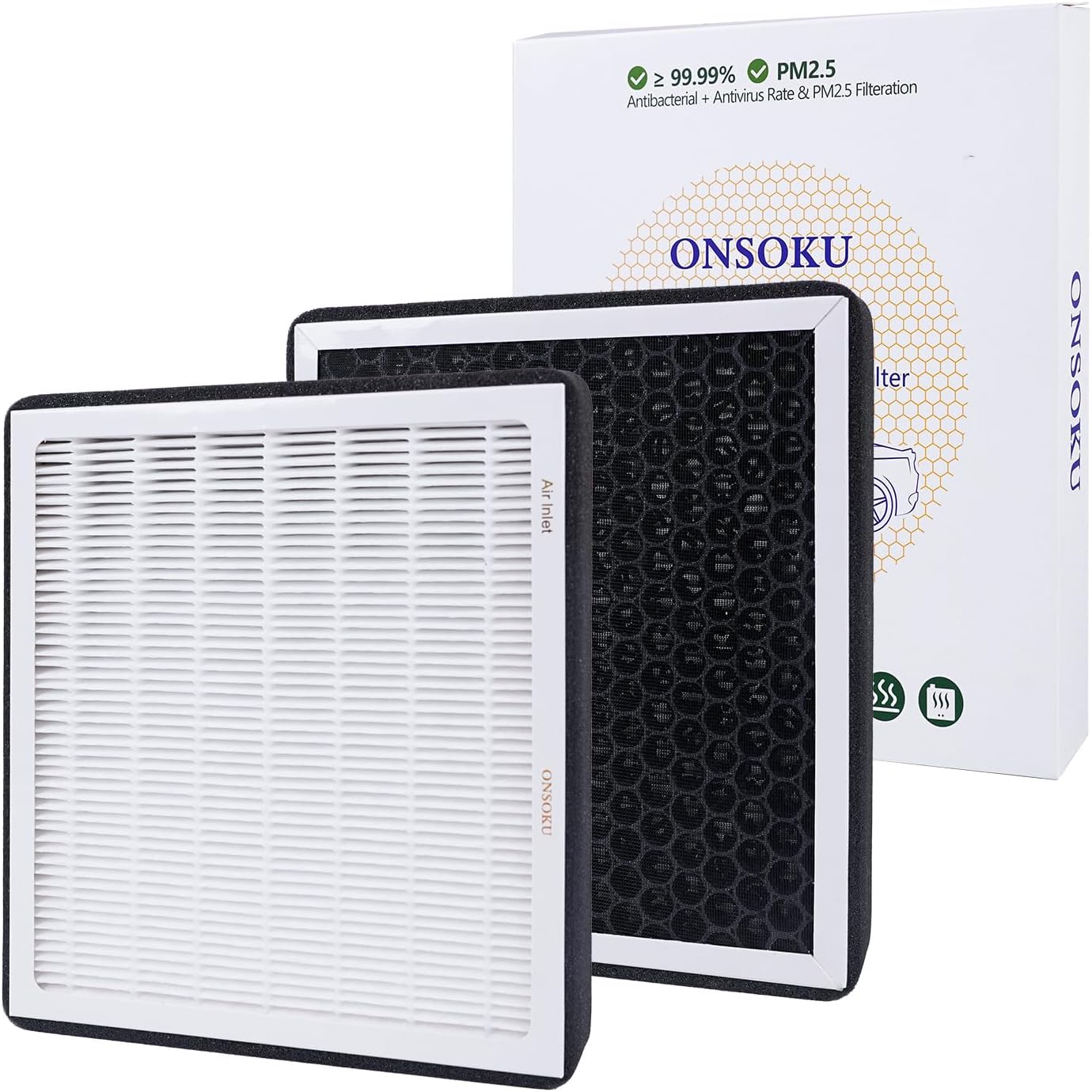 Cabin Air Filter Air Filter Activated Carbon Air Conditioning Filter for 2021-2023 Elantra, 2022-2023 Ioniq 5, Ioniq 6 2020-2023 Sonata, 2022-2023 Tucson, 2021-2023 KIA K5, EV6 EV9,