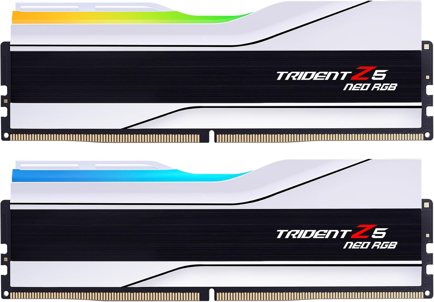 G.SKILL Trident Z5 Neo RGB Series (AMD Expo) DDR5 RAM 32GB (2x16GB) 6000MT/s CL30-36-36-96 1.35V Desktop Computer Memory UDIMM – Matte White (F5-6000J3036F16GX2-TZ5NRW)