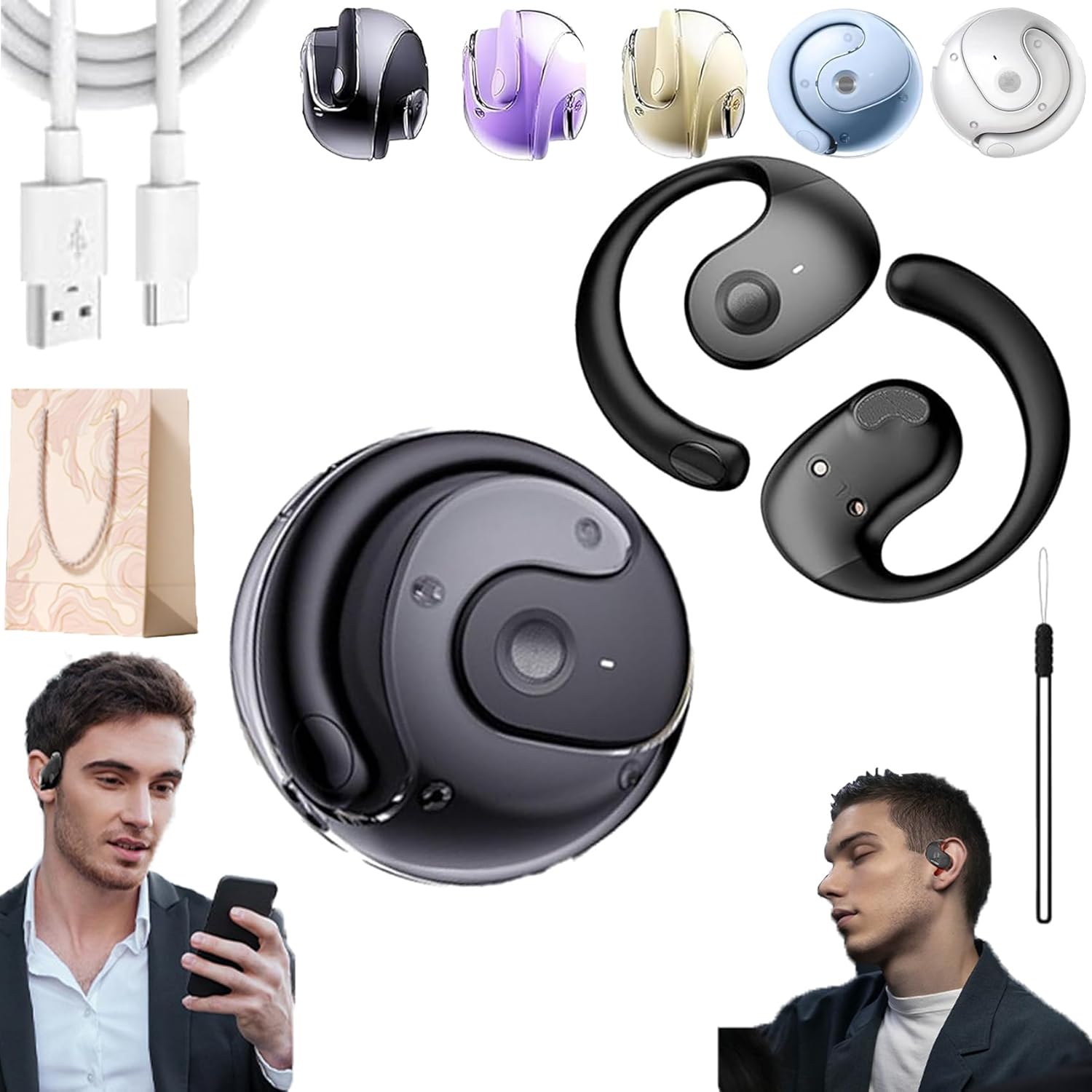 Sentdream Translator, Sent Dream Translator, Breezelly Translator, Hy-T26 Pro Wireless Bluetooth Translation Earbuds, Ai Translation Wireless Bluetooth5.4 Earphones (Black*1pcs translate)