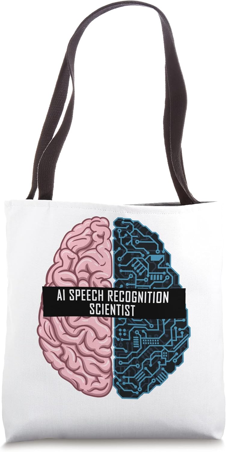 AI speech recognition scientist Brain Tote Bag