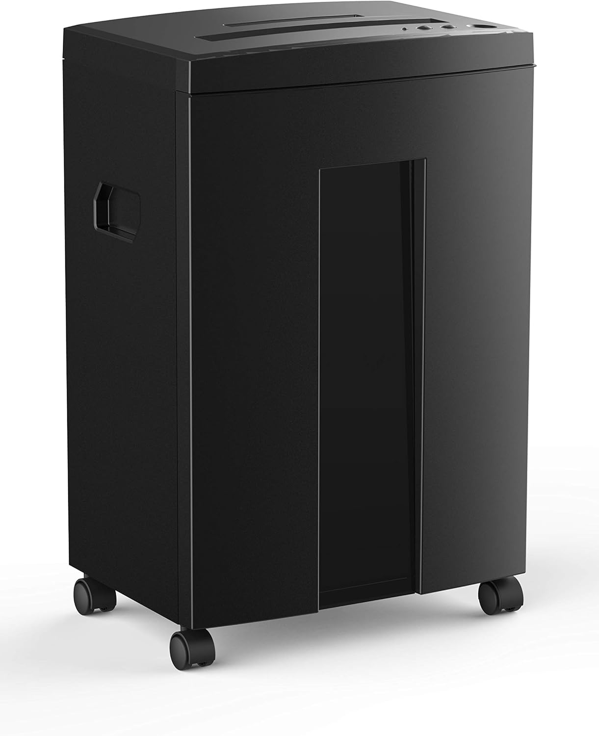 WOLVERINE 10-Sheet Super Micro Cut High Security Level P-5 Heavy Duty Paper/CD/Card Ultra Quiet Shredder for Home Office by 60 Mins Running Time and 6 Gallons Pullout Waste Bin SD9112 (Black ETL)