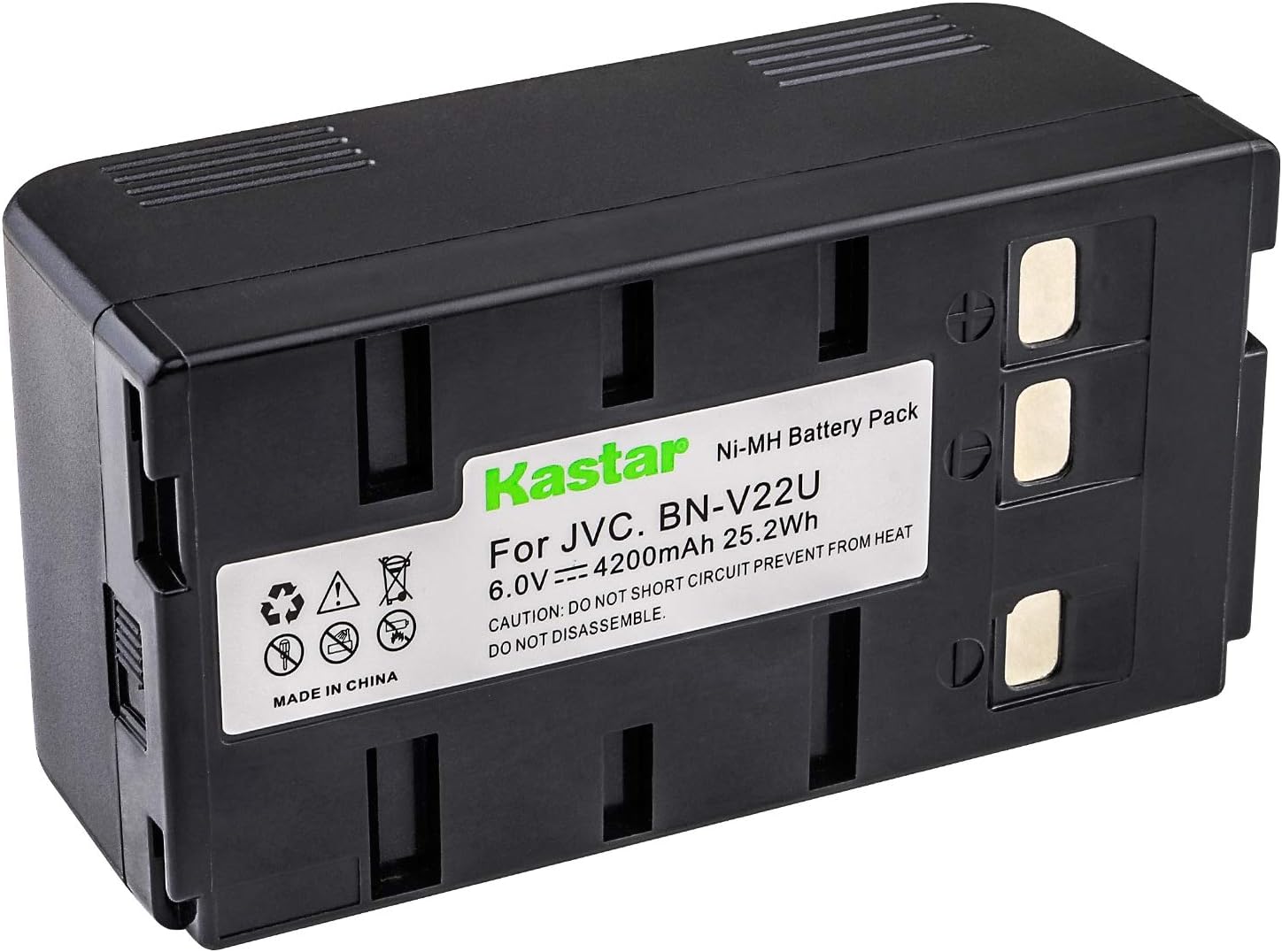 Kastar Ni-MH Battery 6.0V 4200mAh Replacement for Panasonic PV-BP18 PV-L559 PV-L600 PV-L650 PV-L657 PV-L659 PV-L757 PV-L857 PV-S332 PV-S372 PV-S43 PV-S53 PV-S62 PV-S63 PV-S630 PV-S64 PV-S72 PV-S770A