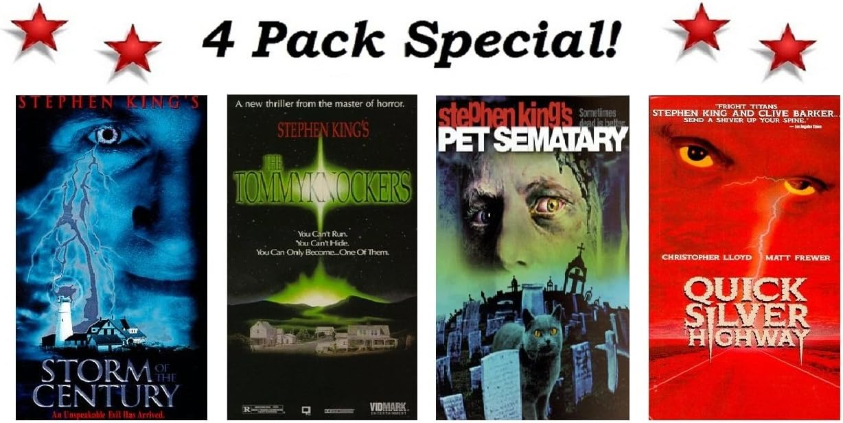 Stephen King 4 Pack Special: Storm of the Century, The Tommyknockers, Pet Sematary & Quicksilver Highway