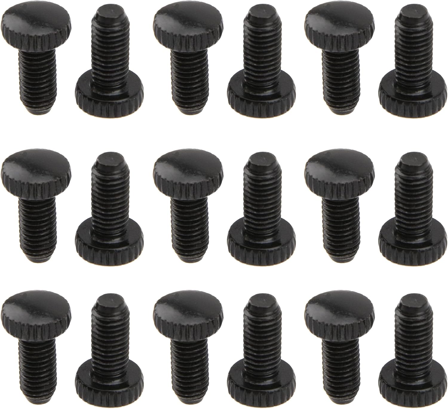 18Pcs Yootones Electric Guitar Bridge Fine Tuning Screws Replacement Tremolo Bridge Fine-tuning Screws Compatible with Floyd Rose Electric Guitar(Black)