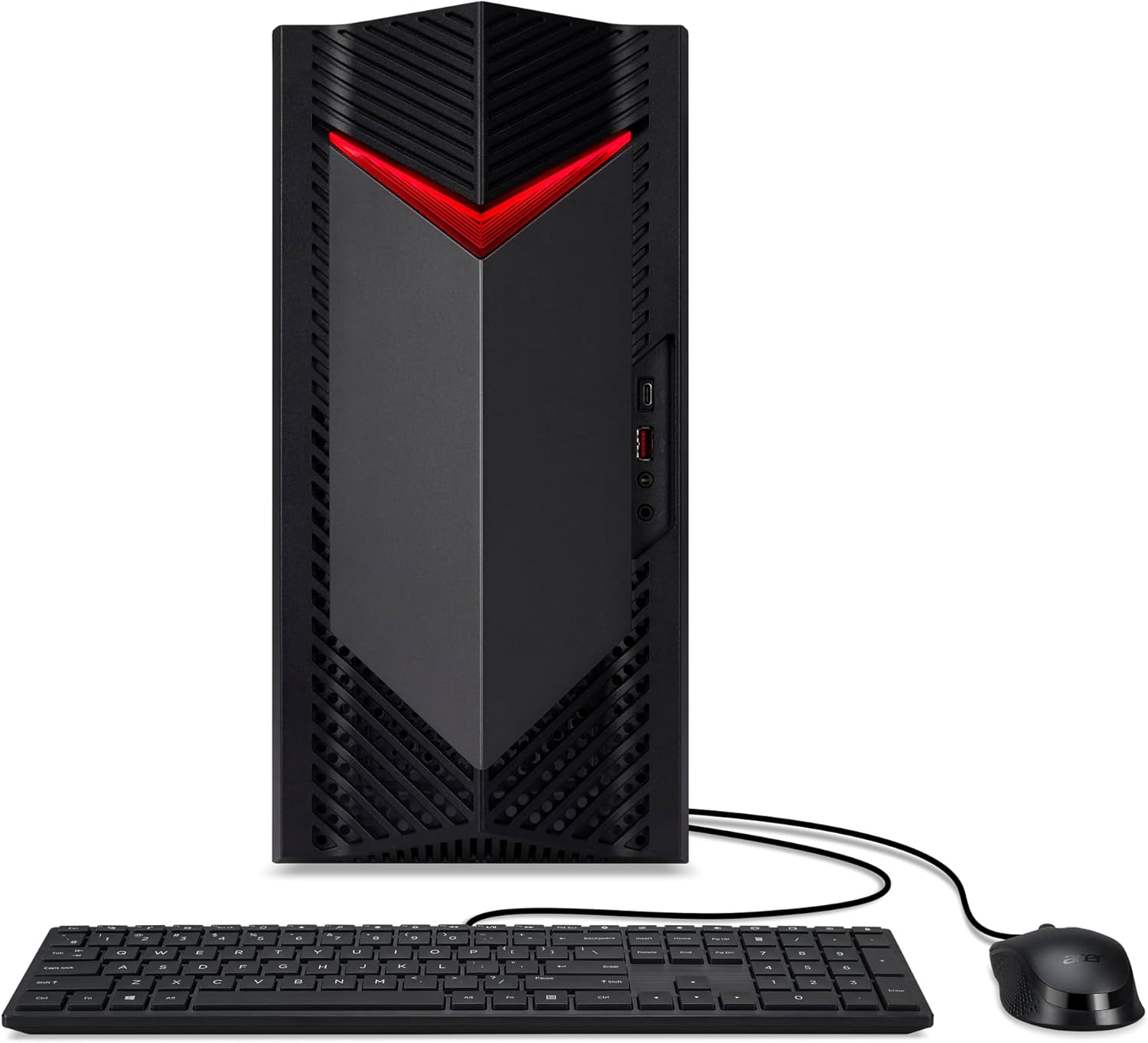 acer Nitro 50 N50-656-UR16 Gaming Desktop | Intel Core i7-14700F 20-Core Processor | NVIDIA GeForce RTX 4060 | 16GB DDR5 5600MHz | 1TB PCIe Gen 4 SSD | Intel Wi-Fi 6E AX211 | Windows 11 Home