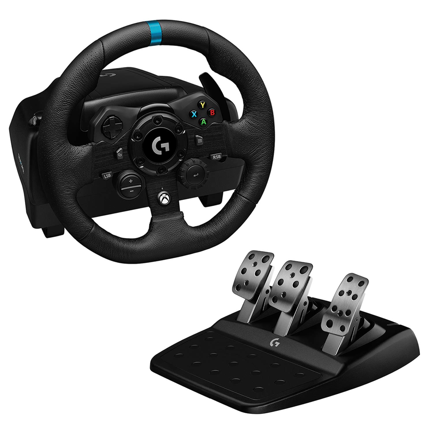 Logitech G923 Racing Wheel and Pedals for Xbox X|S, Xbox One and PC (Renewed)