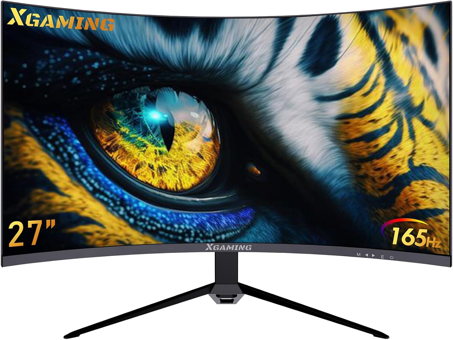 27 Inch Curved Monitor 2K 165Hz 1500R, QHD 2560 x 1440p Gaming Computer Monitor, 16:9 HDMI Display, 1ms, FreeSync, 99% sRGB, Eye Care HDR PC Screen Built-in Speakers, VESA, Tilt Adjustable