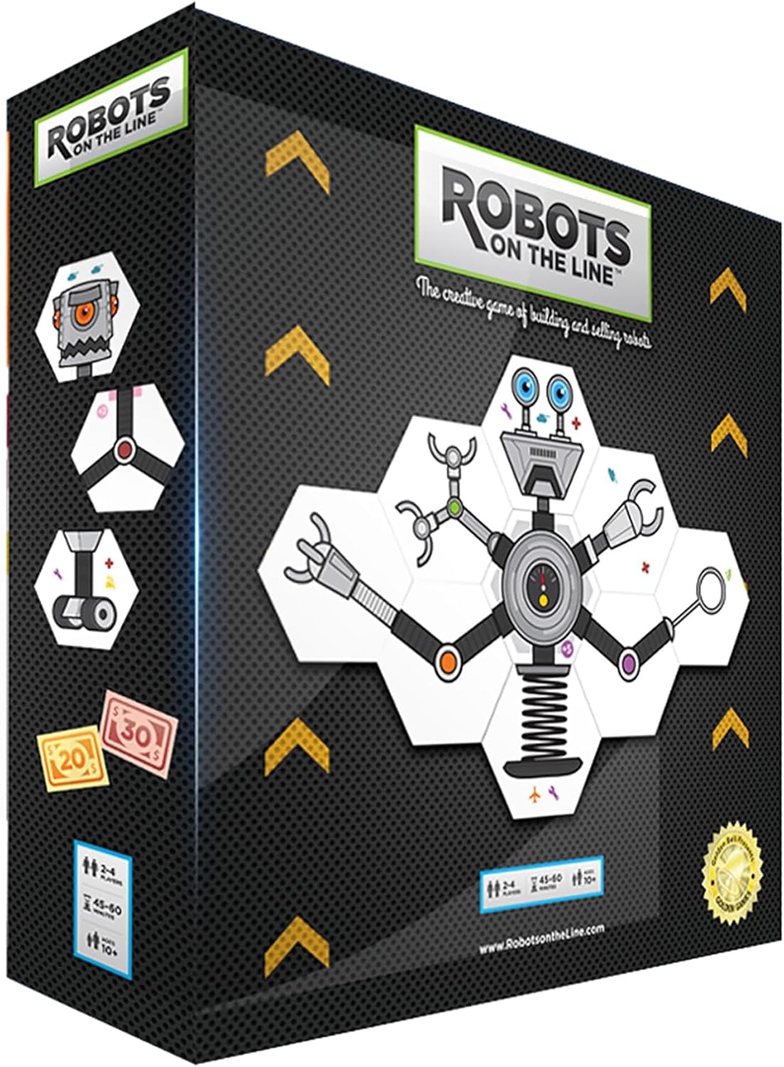 Golden Bell Studios Robots On The Line: The Game of Building and Selling Robots! Tile Game