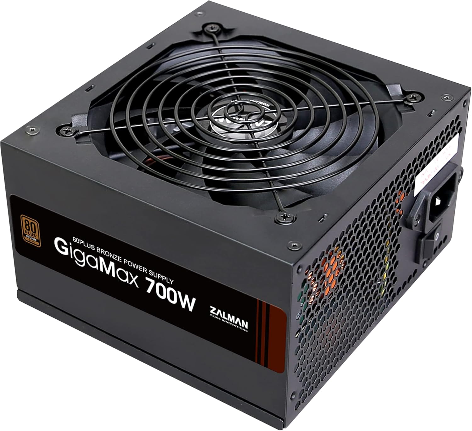 Zalman GigaMax 700W 80 Plus Bronze Certified Power Supply ATX PSU, 105° Capacitor, 120mm Ultra Quiet Cooling Fan, Non-Modular, 5 Year Warranty