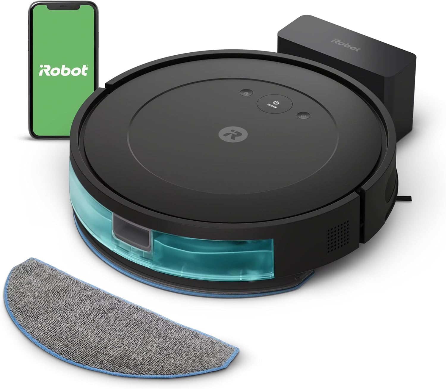 iRobot Roomba Robot Vacuum and Mop Combo (Y0140) – Vacuums and mops, Easy to use, Power-Lifting Suction, Multi-Surface Cleaning, Smart Navigation Cleans in Neat Rows, Self-Charging, Works with Alexa