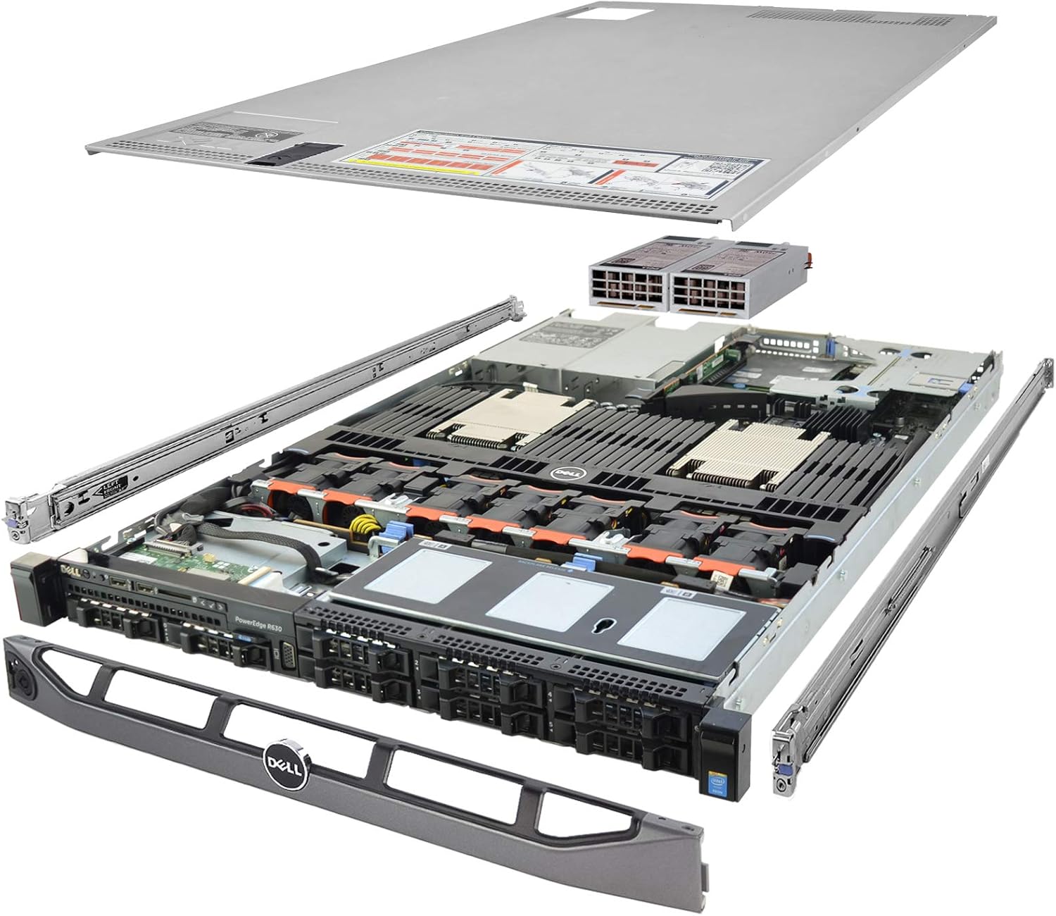 Dell PowerEdge R630 Server 2X E5-2680v4 2.40Ghz 28-Core 128GB 8X 1.2TB 12G H730 (Renewed)