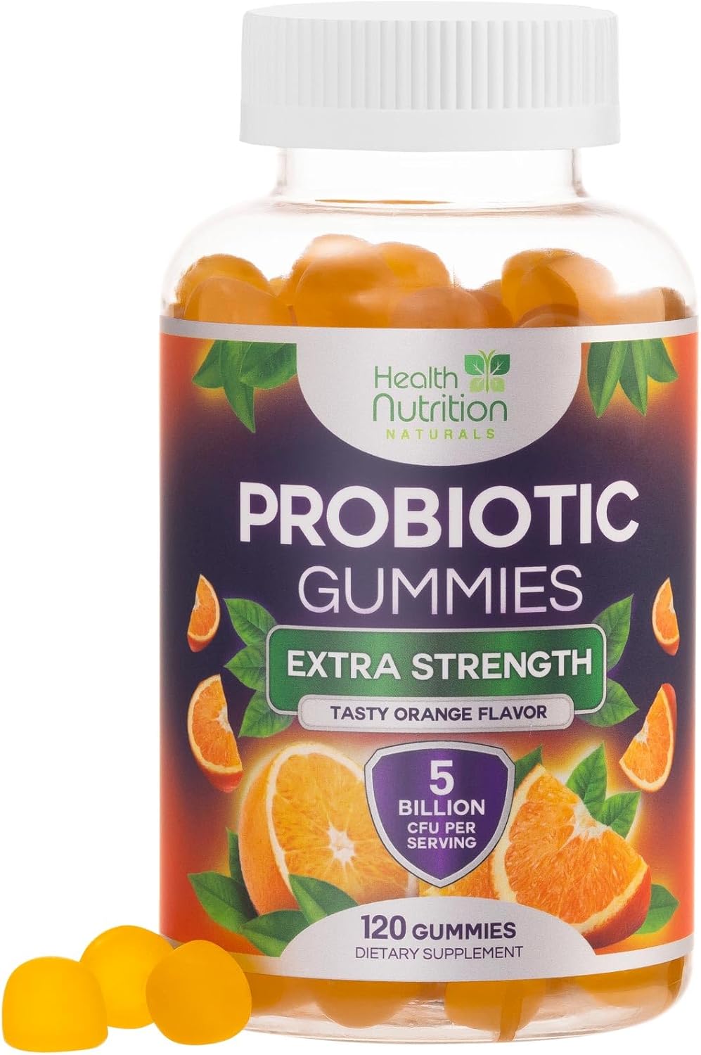 Probiotics for Digestive Health – Daily Probiotic Gummies for Women & Men, 5 Billion CFU Daily Probiotics Supplement, Probiotic Strains Supports Immune, Vaginal, & Gut Health, Non-GMO – 120 Gummies