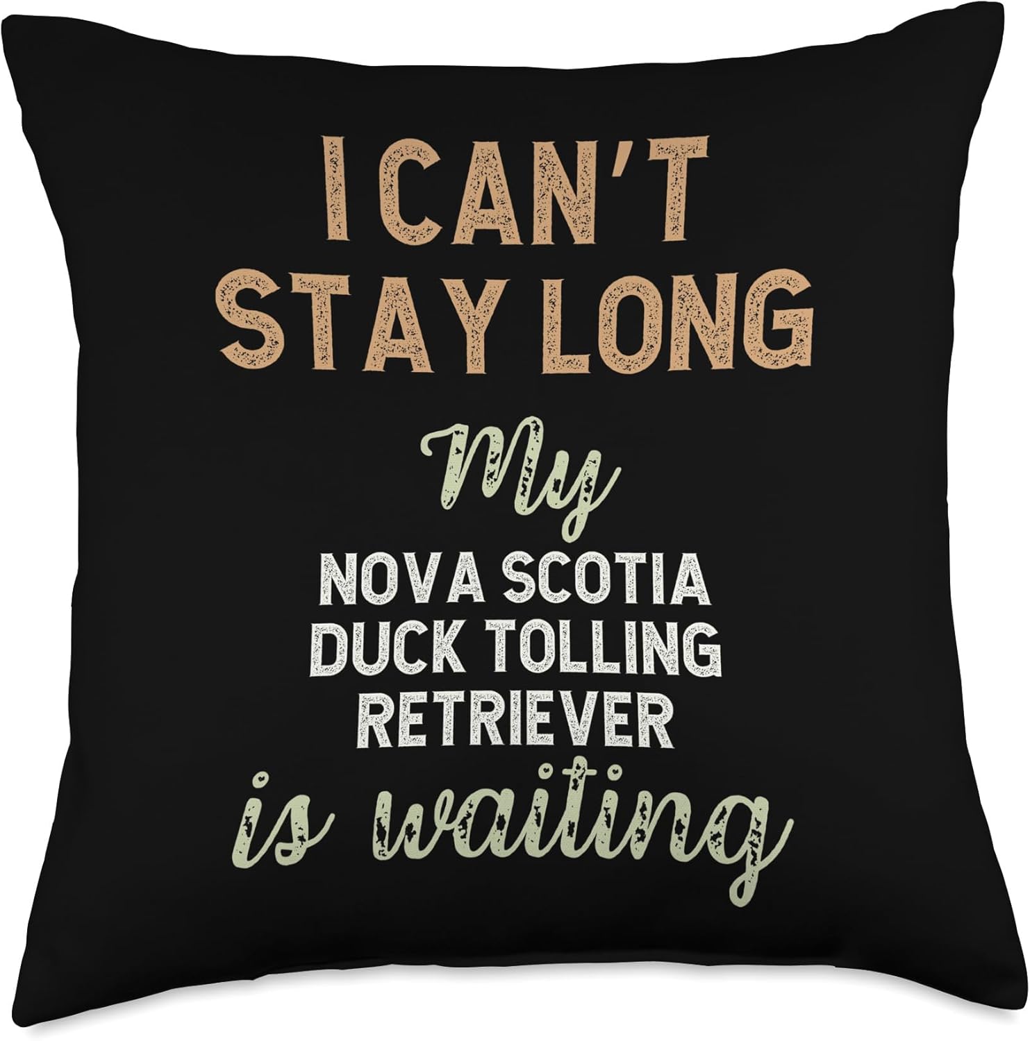 Nova Scotia Duck Tolling Retriever Dog Breed Owner Puppy Throw Pillow