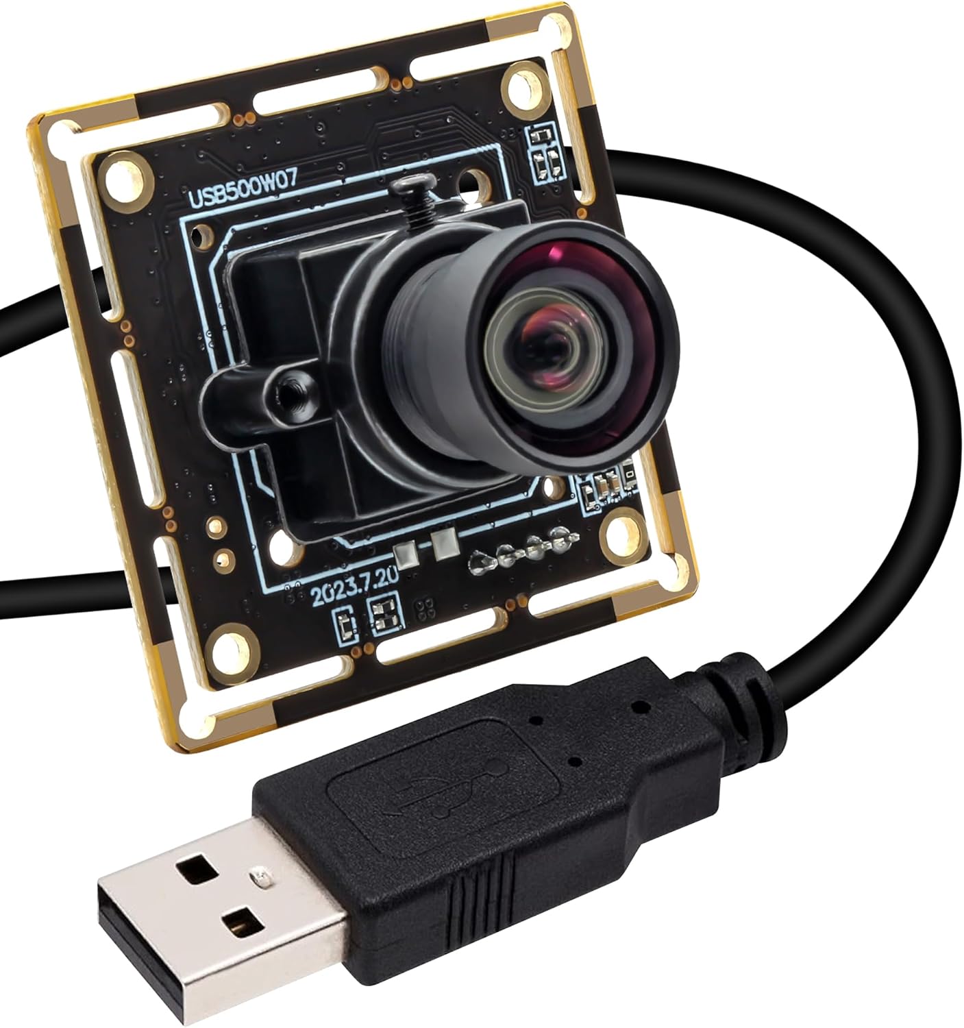 SVPRO 5MP USB Camera Module Wide Angle Board Camera with 1/2.8” CMOS IMX335 Sensor 1944P 30FPS Lightburm Camera for Laser Engraver,UVC Plug and Play Webcam Board for Raspberry Pi