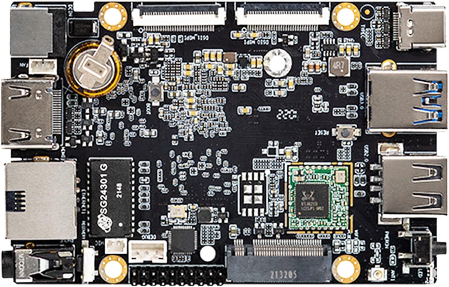 Firefly ROC-RK3588S-PC 8K AI Rockchip RK3588S Single Board Computer 16GB RAM LPDDR4 &128GB eMMC Storage Support UEFI Boot for AIoT Edge Computing