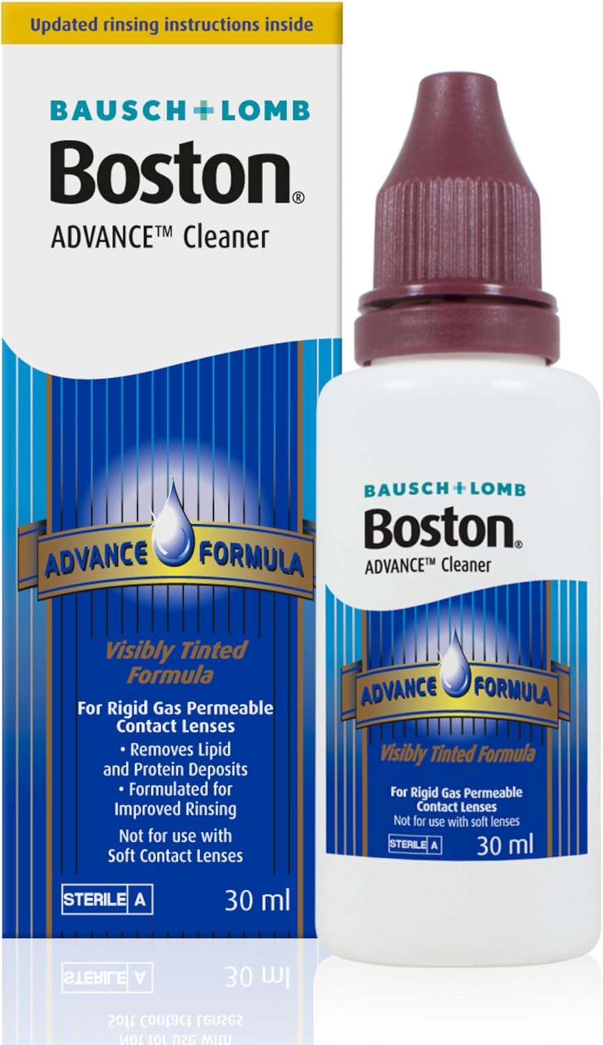 Boston Advance Cleaner, Leaves Lenses Clean, Ready for Disinfection and Conditioning, for Rigid Gas Permeable (RGP) and Hard Contact Lenses, 30 ml