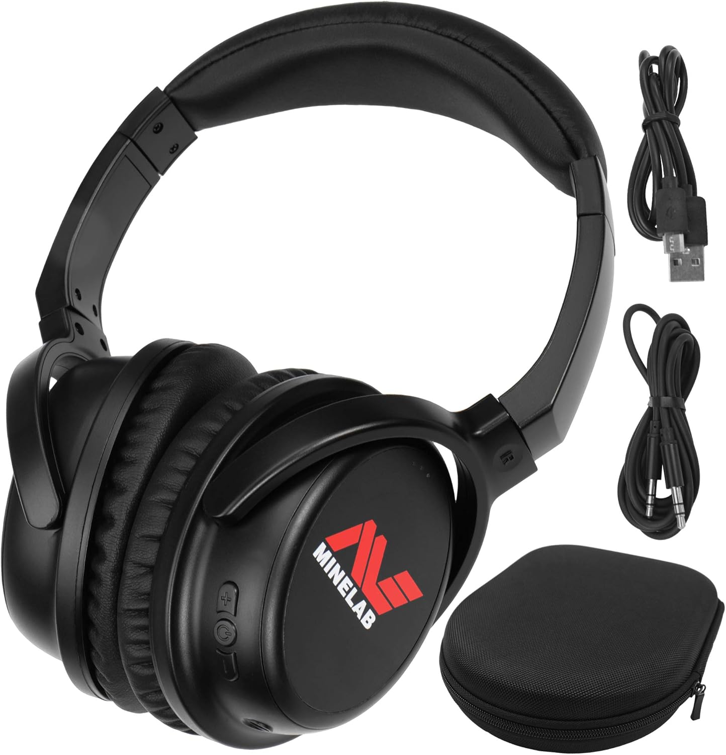 MINELAB ML 80 Bluetooth Wireless Low Latency Headphones with Case and 1/8″ Plug for Equinox Series