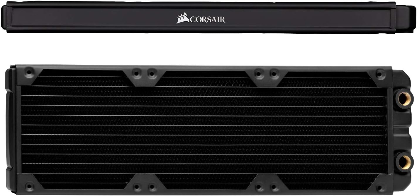 CORSAIR Hydro X Series XR5 360mm Water Cooling Radiator – Triple 120mm Fan Mounts – Premium Copper Construction – Easy Installation – Black