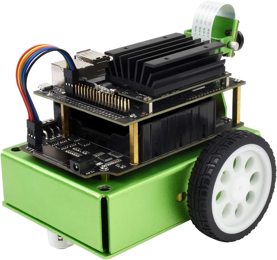 JetBot 2GB AI Kit Accessories AI-Based Smart Robot Compatible with NVIDIA Jetson Nano 2GB Developer Kit (Doesn’t Include 2GB Nano)