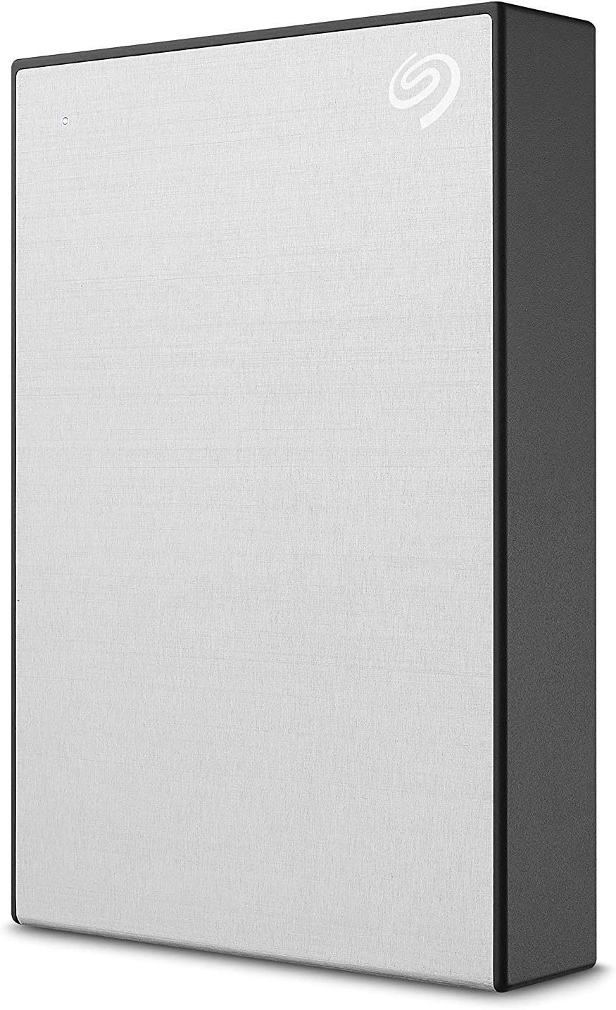 Seagate Backup Plus 5TB External Hard Drive Portable HDD – Silver USB 3.0 For PC Laptop And Mac, 1 year MylioCreate, 2 Months Adobe CC Photography, & 2-Year Rescue Service (STHP5000401)