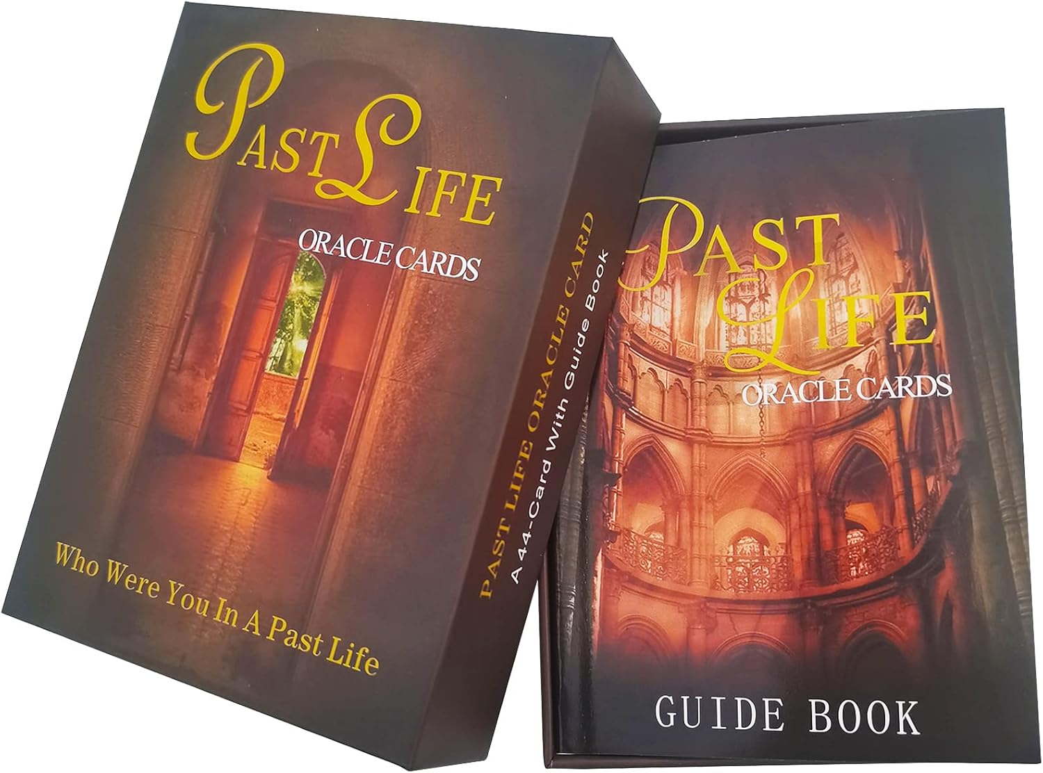 GZXINKE Past Life Oracle Cards with Guidebook,44 Tarot Deck Oracle Cards, Love Oracle Cards,Life Purpose Oracle Cards Divination Cards