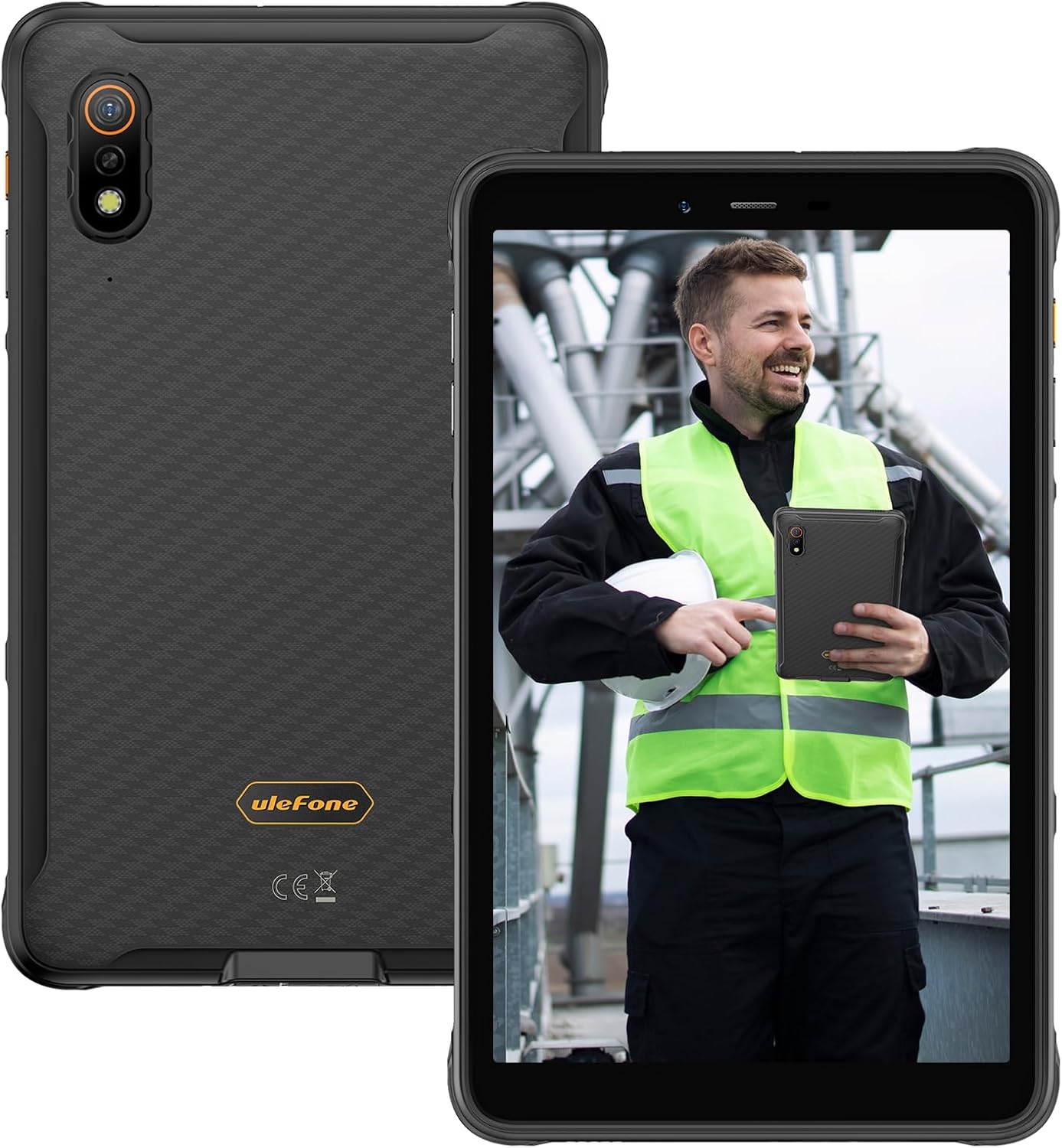 Ulefone Armor Pad Pro Rugged Tablet, Octa Core 16GB + 128GB, 48MP + 32MP, 7650mAh, 8 Inch IP69K Waterproof Tablet, Android 13, Dual Speakers Dual 4G, uSmart Expansion Connector, BT5.2/GPS/NFC