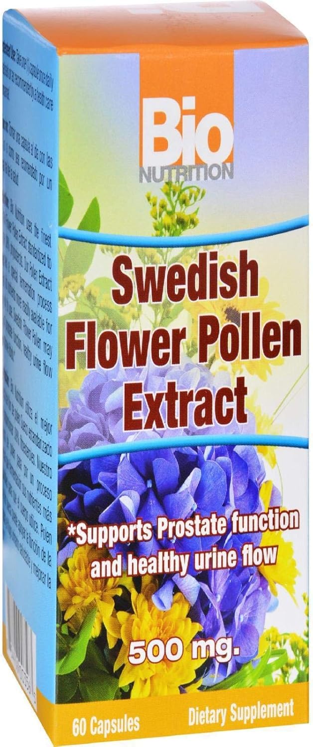 Bio Nutrition Swedish Flower Pollen Extract, 500 Mg, 60 Count