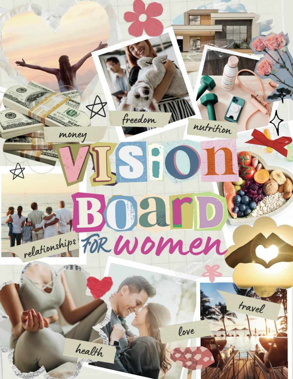 Create Your Dream Life with Vision Board Clip Art Book for Women: Manifest Your Future with a Powerful Visualization Technique that Will Help You … With 300+ Images, Quotes & Affirmations.