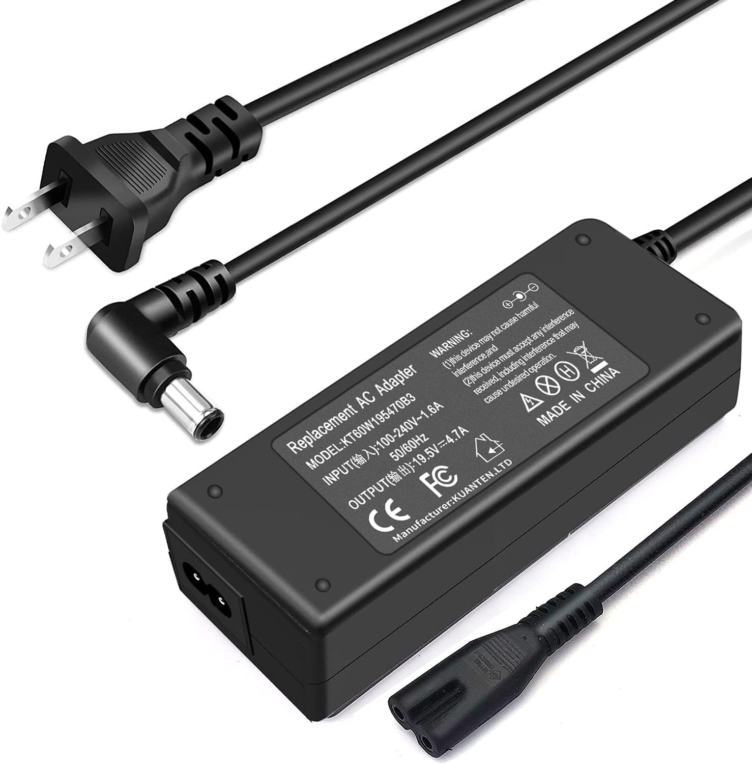 90W 19.5V 4.7A AC Adapter Laptop Charger Replacement for Sony Vaio PCG-3J1L VPCCW21FX VGN-CR240E VPCF236FM PCG-61A14L PCGA-AC19V10 VGP-AC19V10 VPCEH11FX SVE14118FXW VGN-A PCG-GRX VGN-AR Sony Bravia