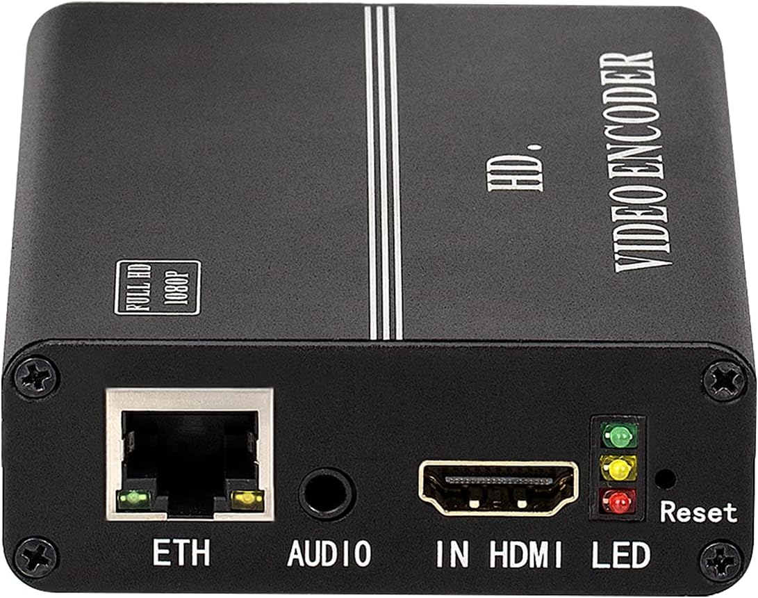 H8110 H.264 HDMI to SRT RTMP Encoder Support SRT RTMP RTSP RTMPS HLS HTTP UDP Multicast Unicast for IPTV, Live Stream Broadcast Supports YouTube, Facebook RTMPS, Wowza, Twitch etc