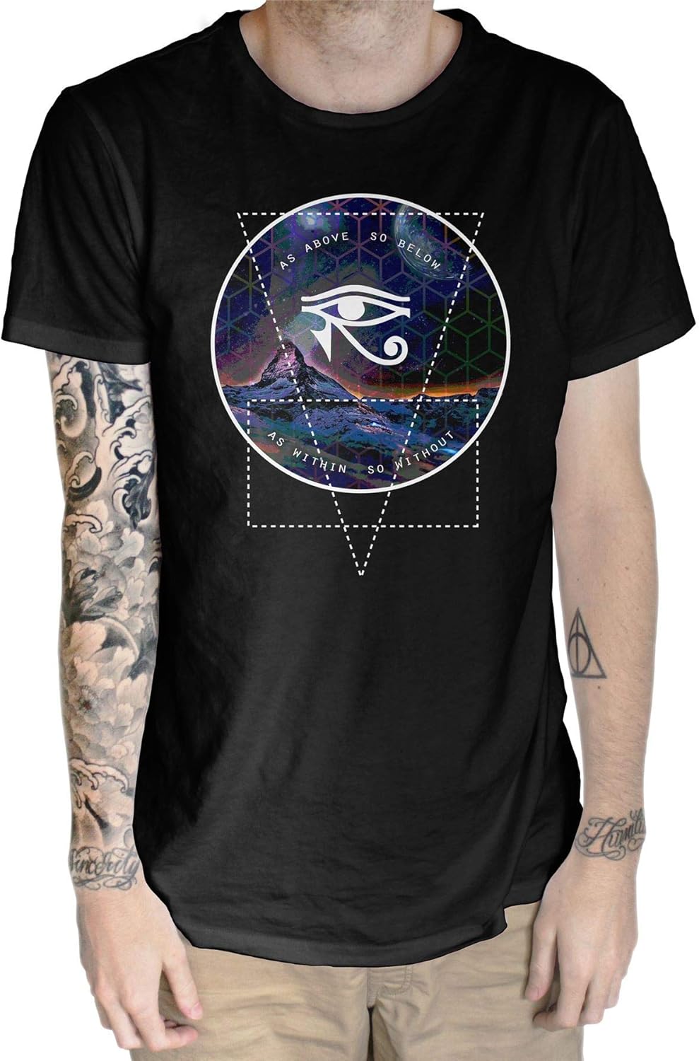 As Above So Below Psychedelic Drug Mens T-Shirt